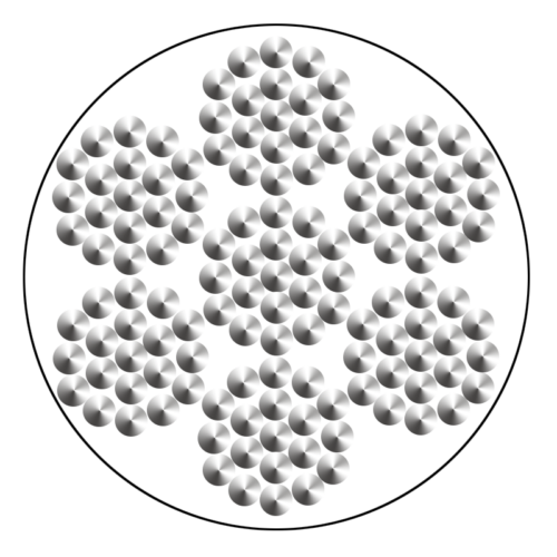7X19 steel wire rope construction