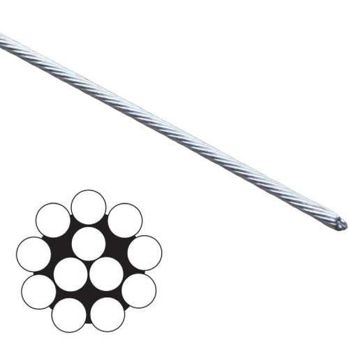 featured image of 1x12 construction of steel rope