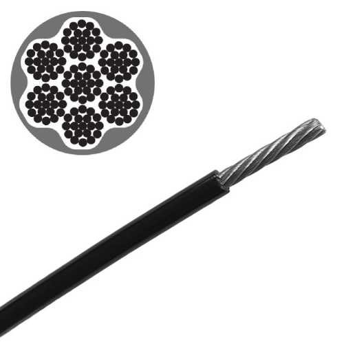 featured image of 7X19 construction of PU coated steel rope