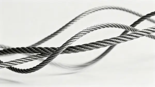 Wire rope flexibility feature image AI generated