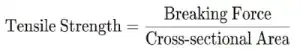 tensile strength formula